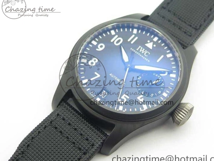 MIROTIME 0815 Big Pilot Real PR IW502001 Real Ceramic ZF 1:1 Best Edition On Black Calfskin Strap A51111 V Seasonal 7227